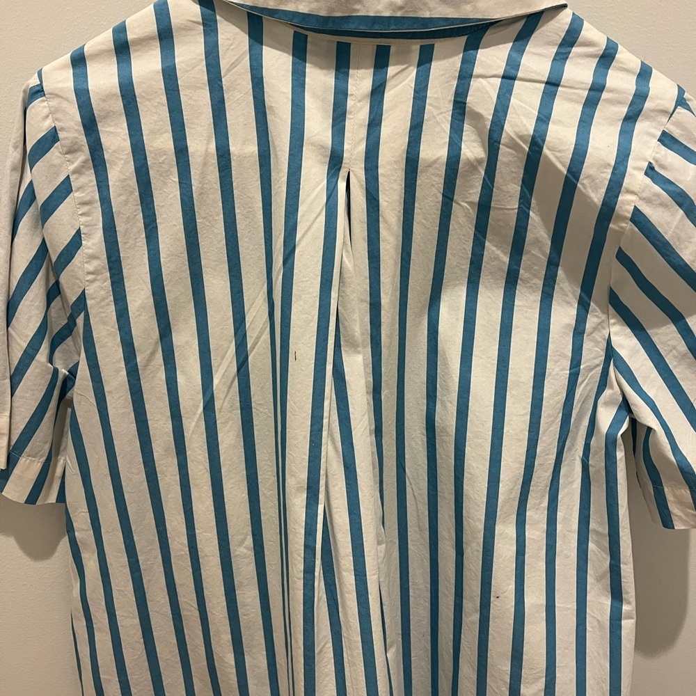 Old Navy Blue and White Striped Shirt Dress - Picture 9 of 17